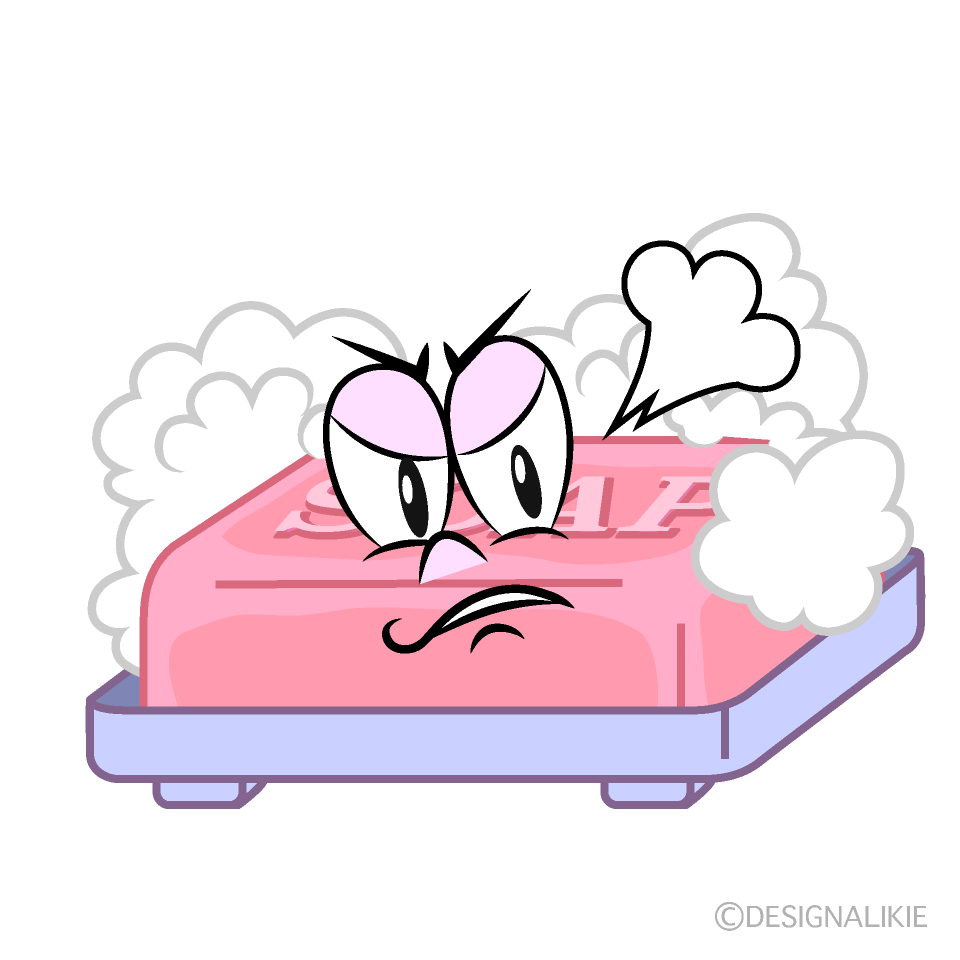 Angry Soap Cartoon Character Image