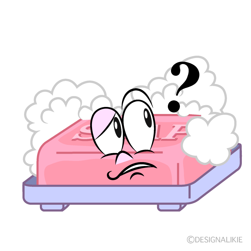 Thinking Soap Cartoon Character Image