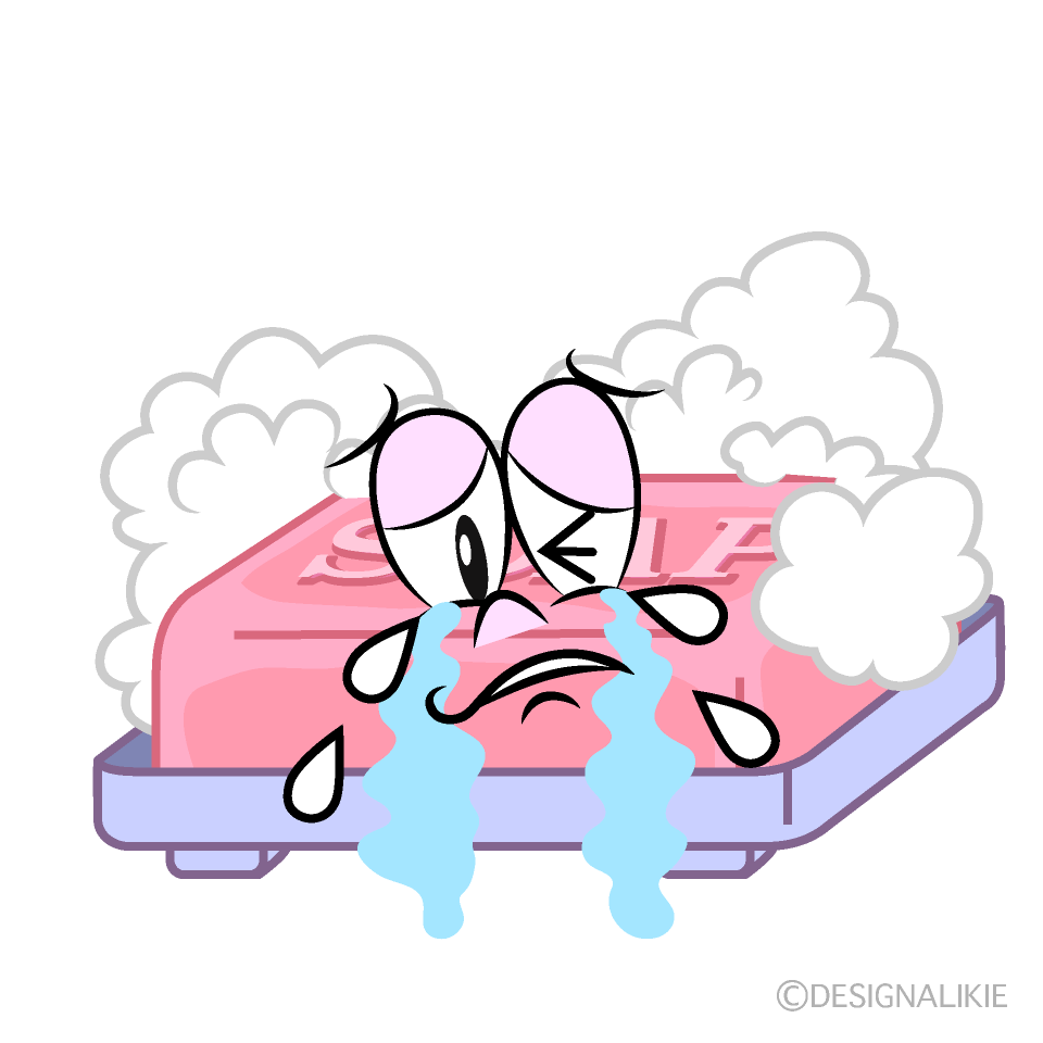 Crying Soap Cartoon Character Image
