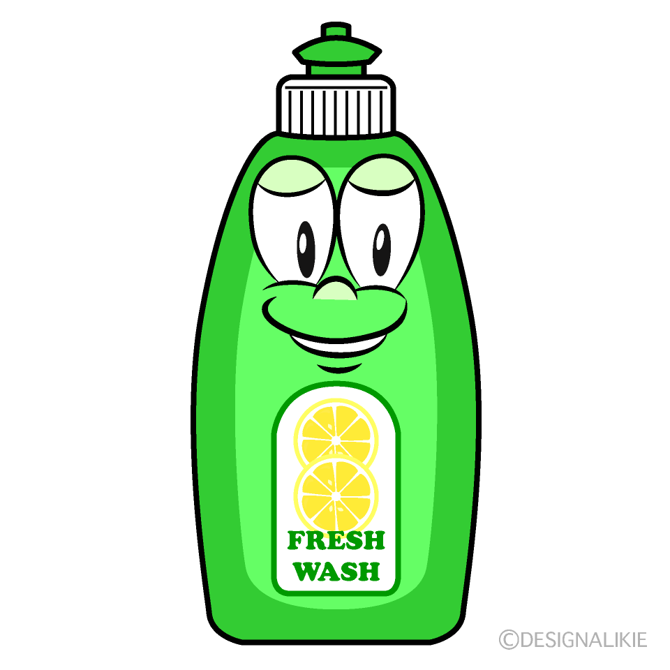 Dish Soap Cartoon Character Image