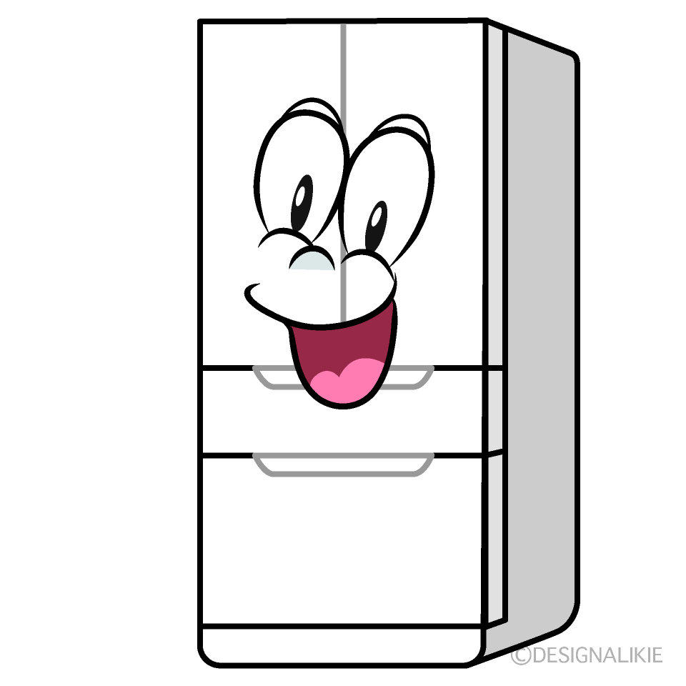Surprising Refrigerator Cartoon Character Image