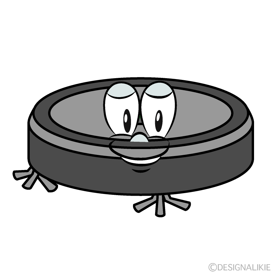Robot Vacuum Cartoon Character Image