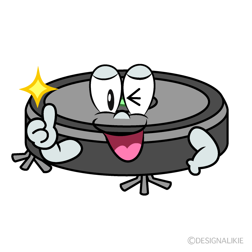 Thumbs up Robot Vacuum Cartoon Character Image
