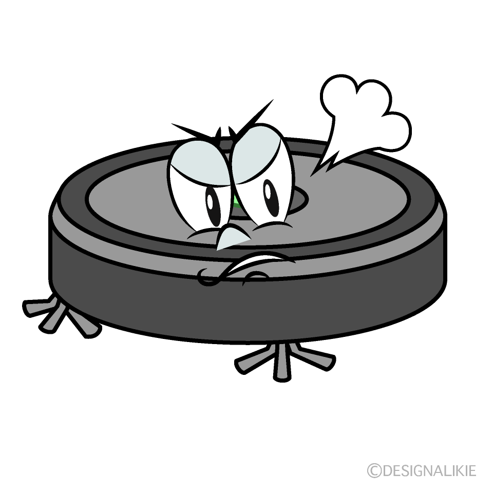 Aspiradora Robot Enojada Animado