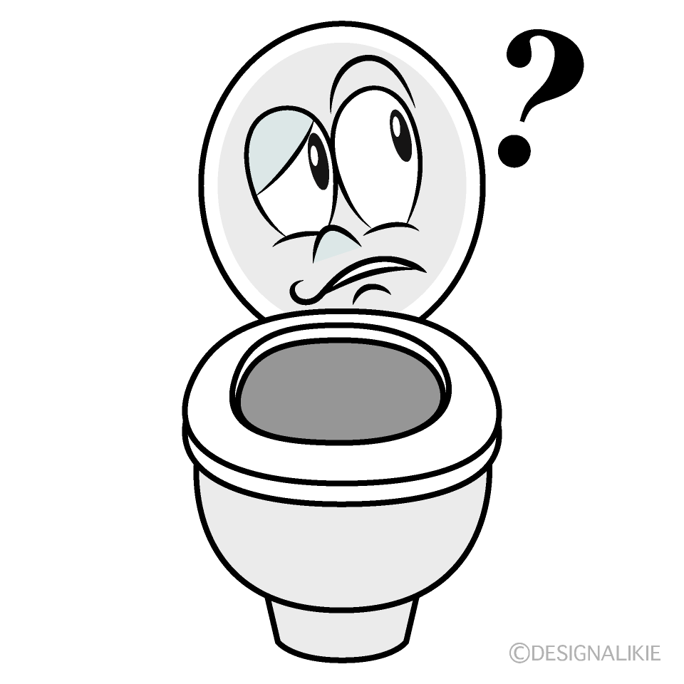 Thinking Toilet Cartoon Character Image