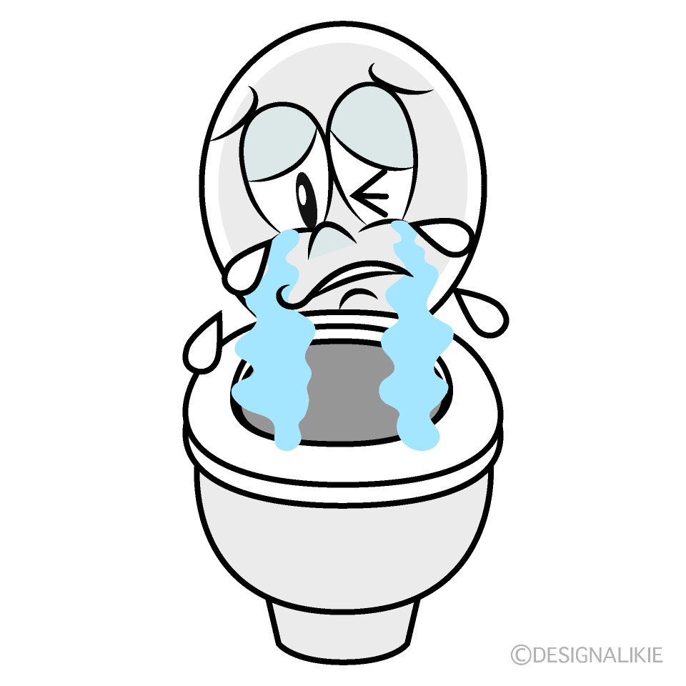 Crying Toilet Cartoon Character Image