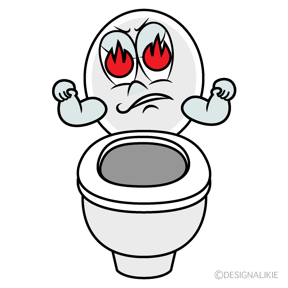 Enthusiasm Toilet Cartoon Character Image