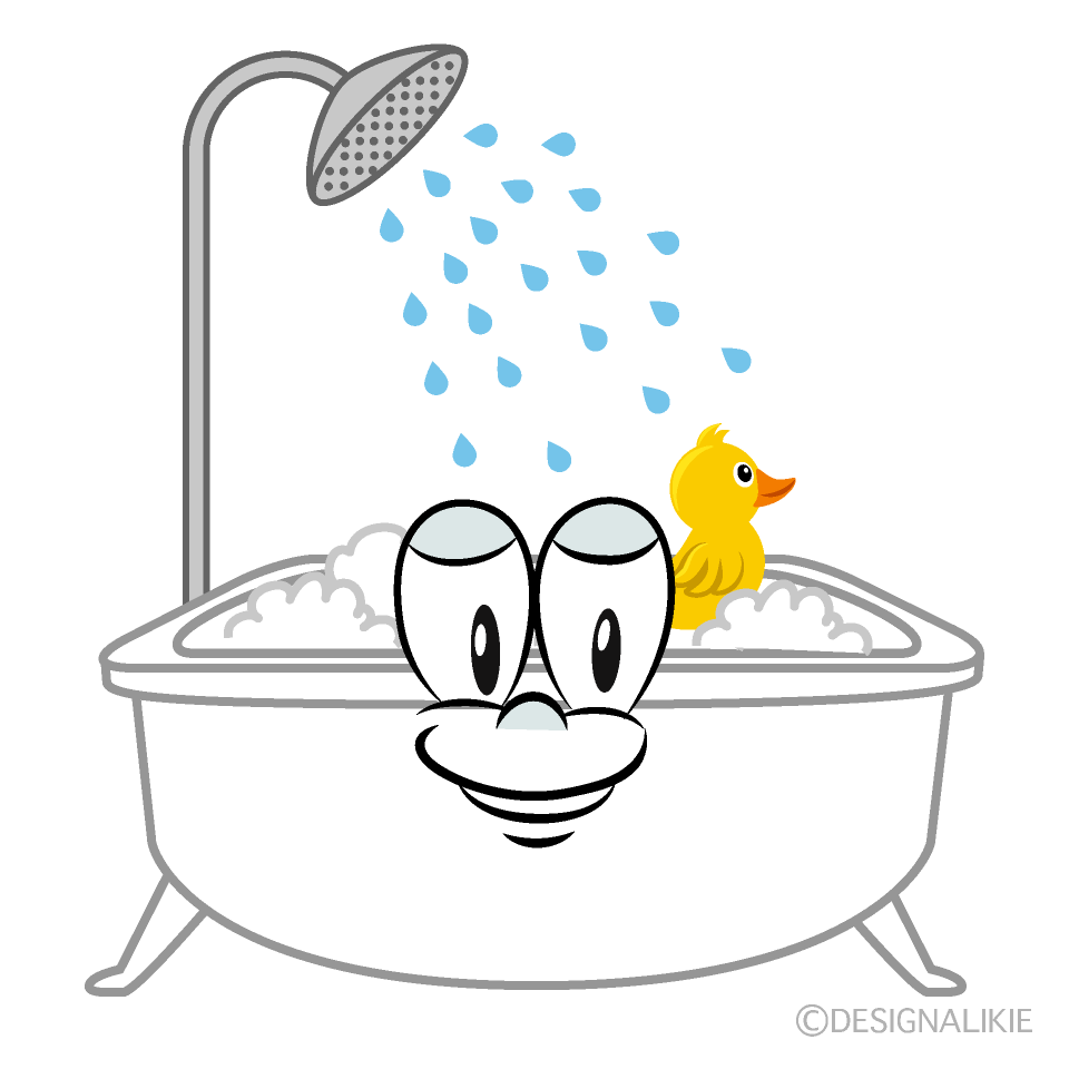 Bath Cartoon Character Image