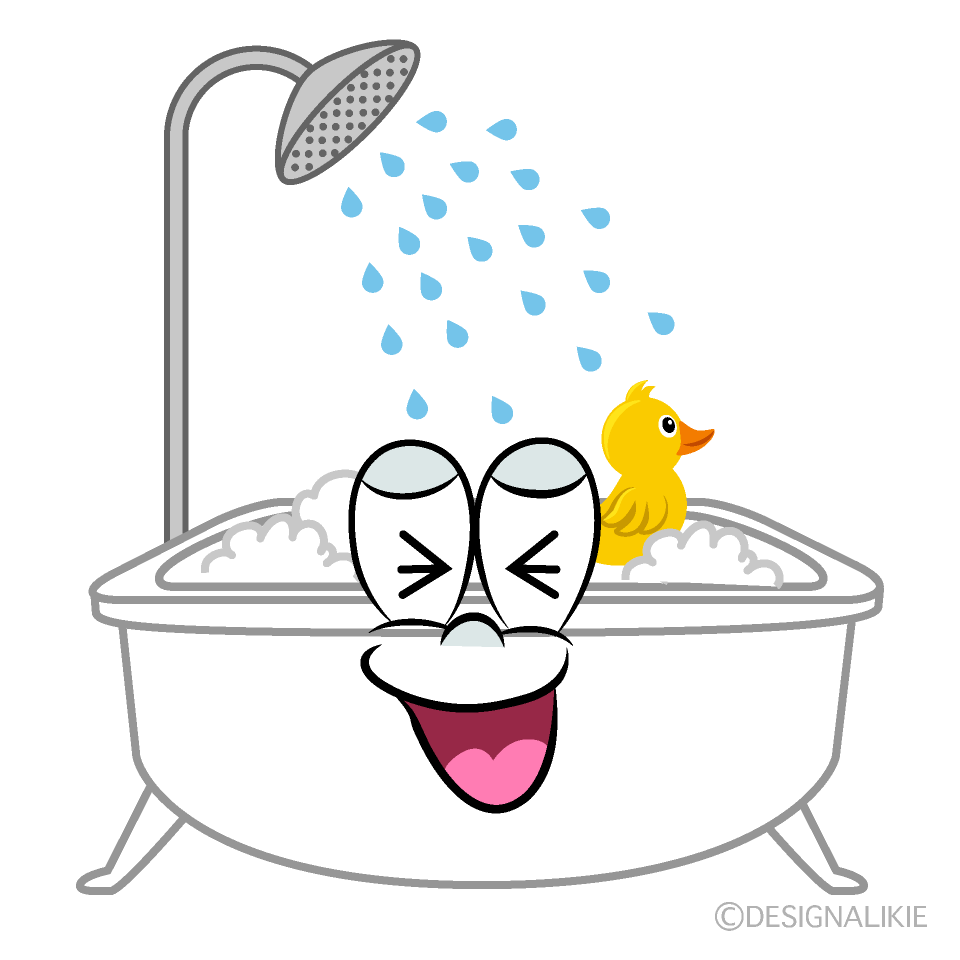 Laughing Bath Cartoon Character Image
