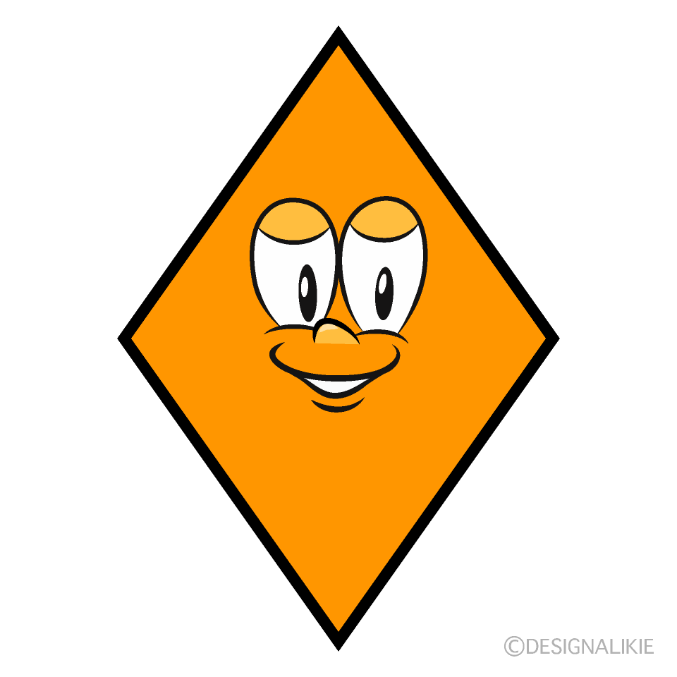 Diamond Shape Cartoon Character Image