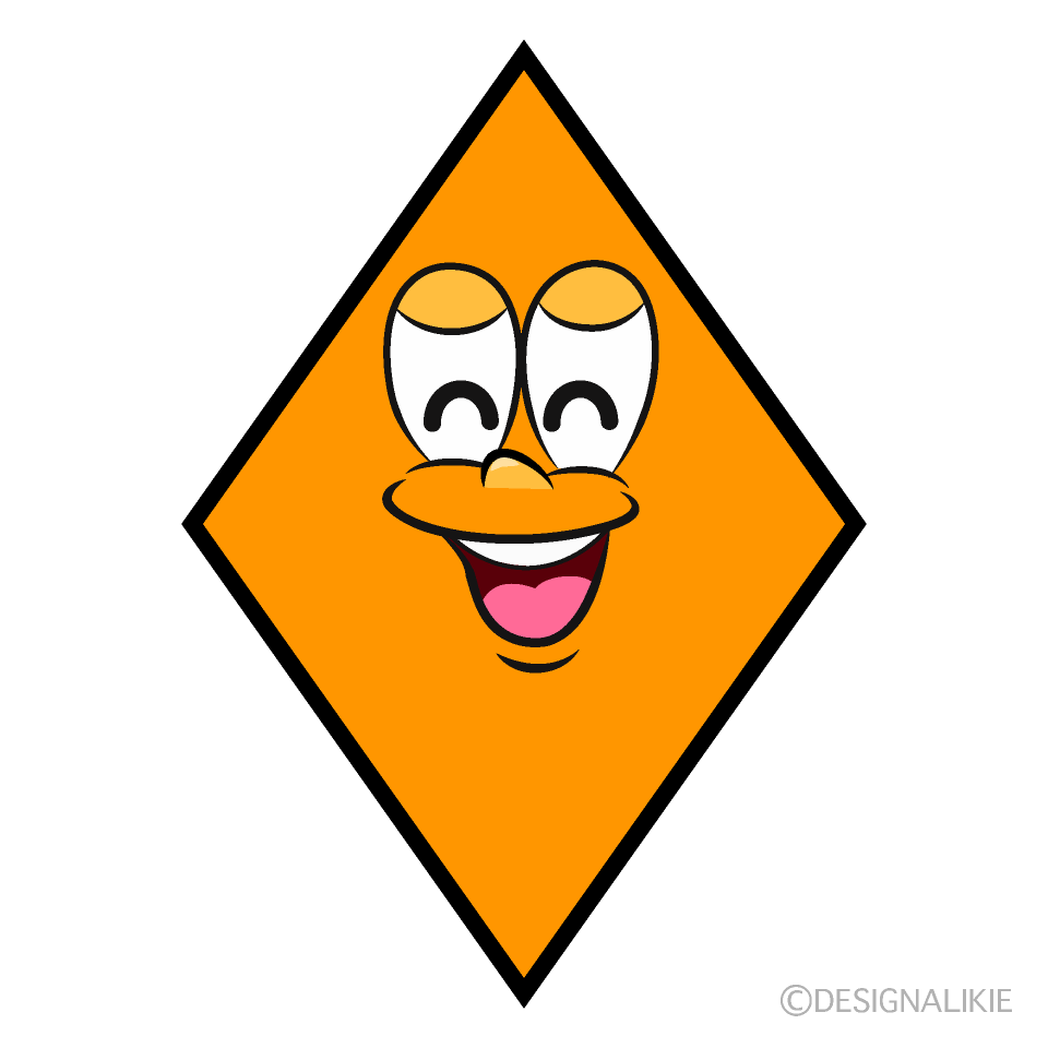 Forma de Diamante Sonriente Animado