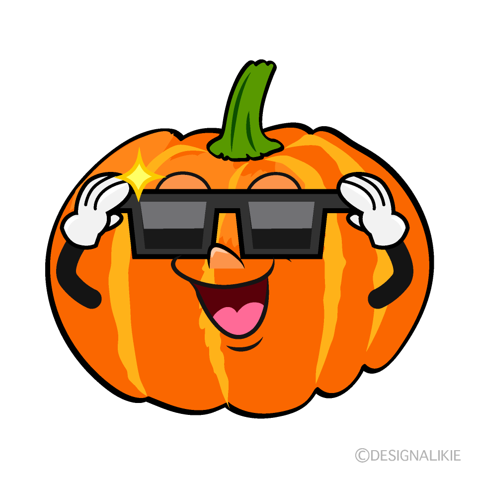 Cool Pumpkin Cartoon Character Image