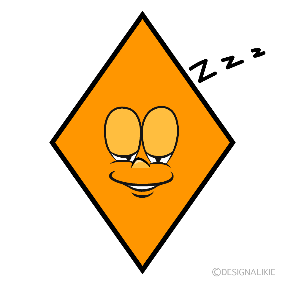 Forma de Diamante Durmiendo Animado
