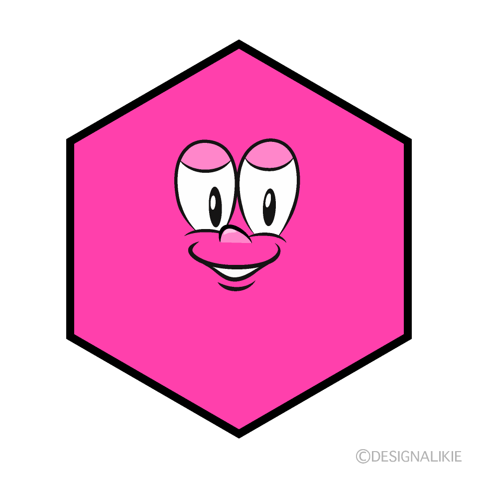Hexagon Cartoon Character Image
