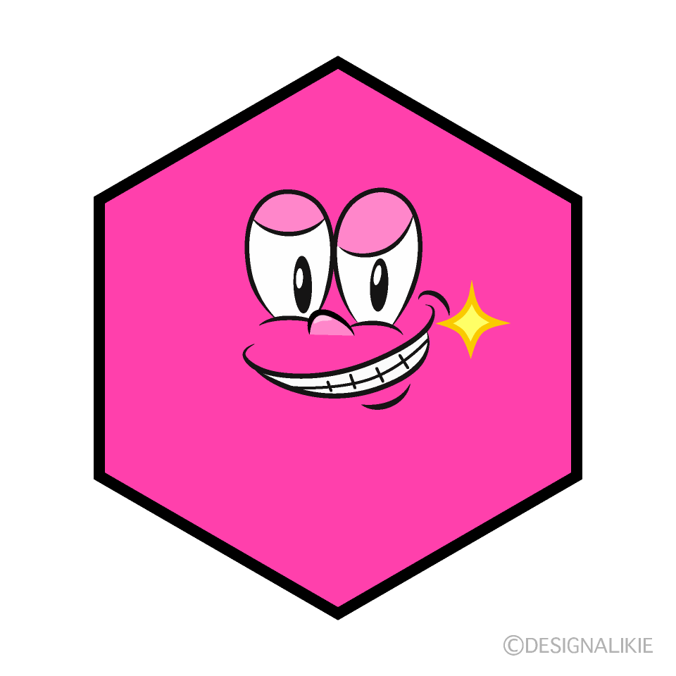 Hexágono Sonriendo Animado