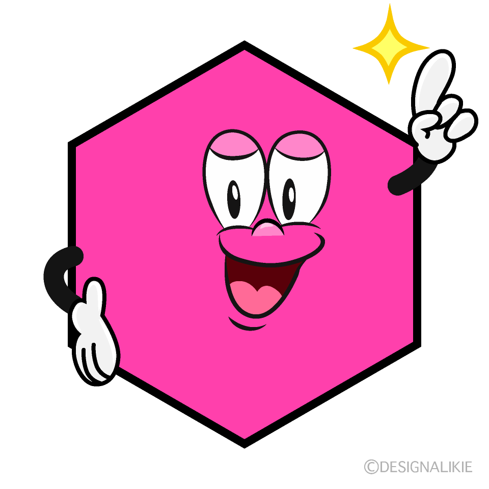 Hexágono Posando Animado