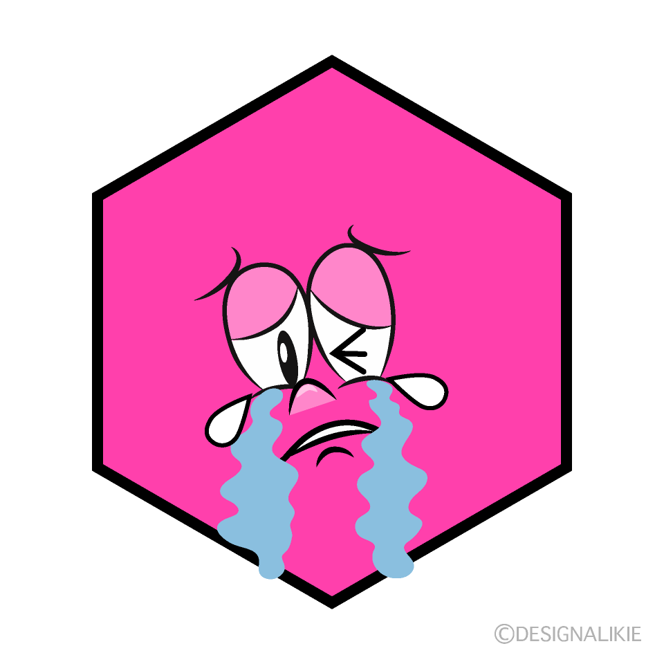 Hexágono Llorando Animado