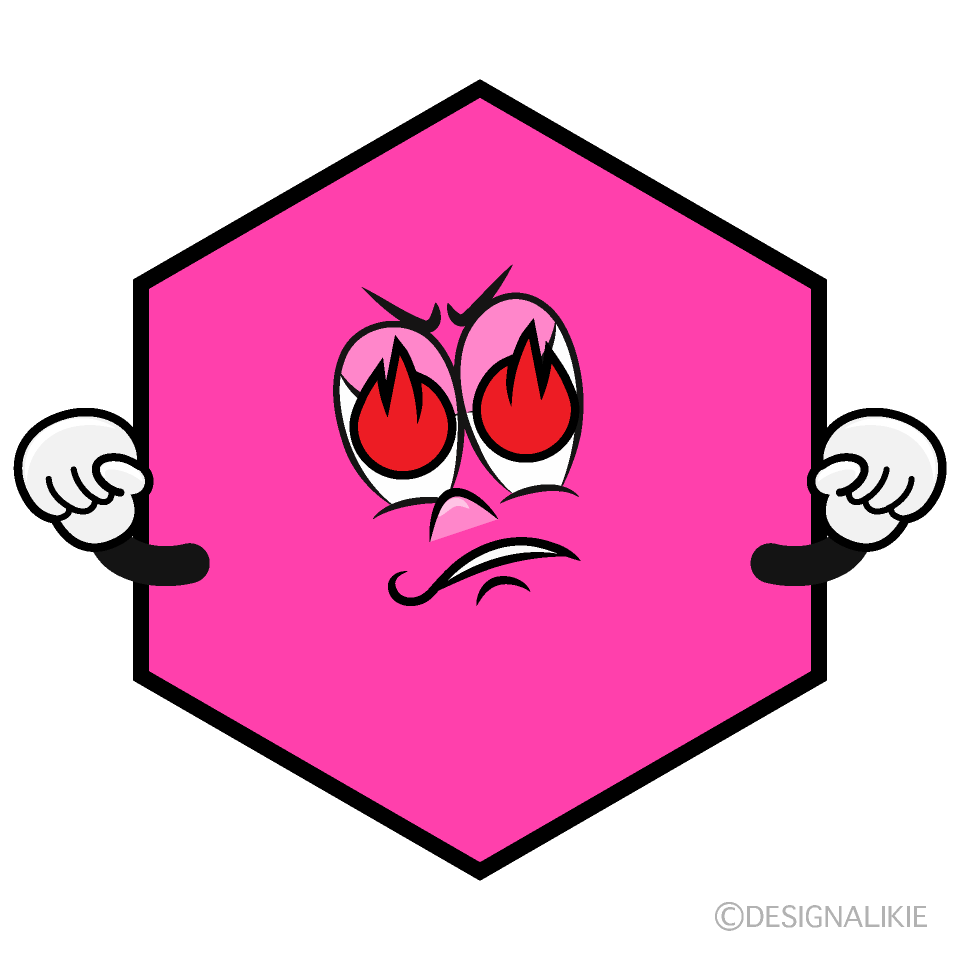 Hexágono Entusiasmado Animado