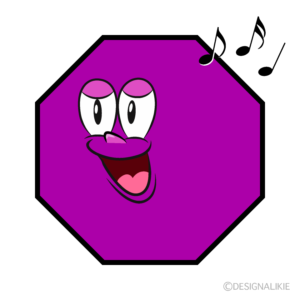 Octágono Cantando Animado