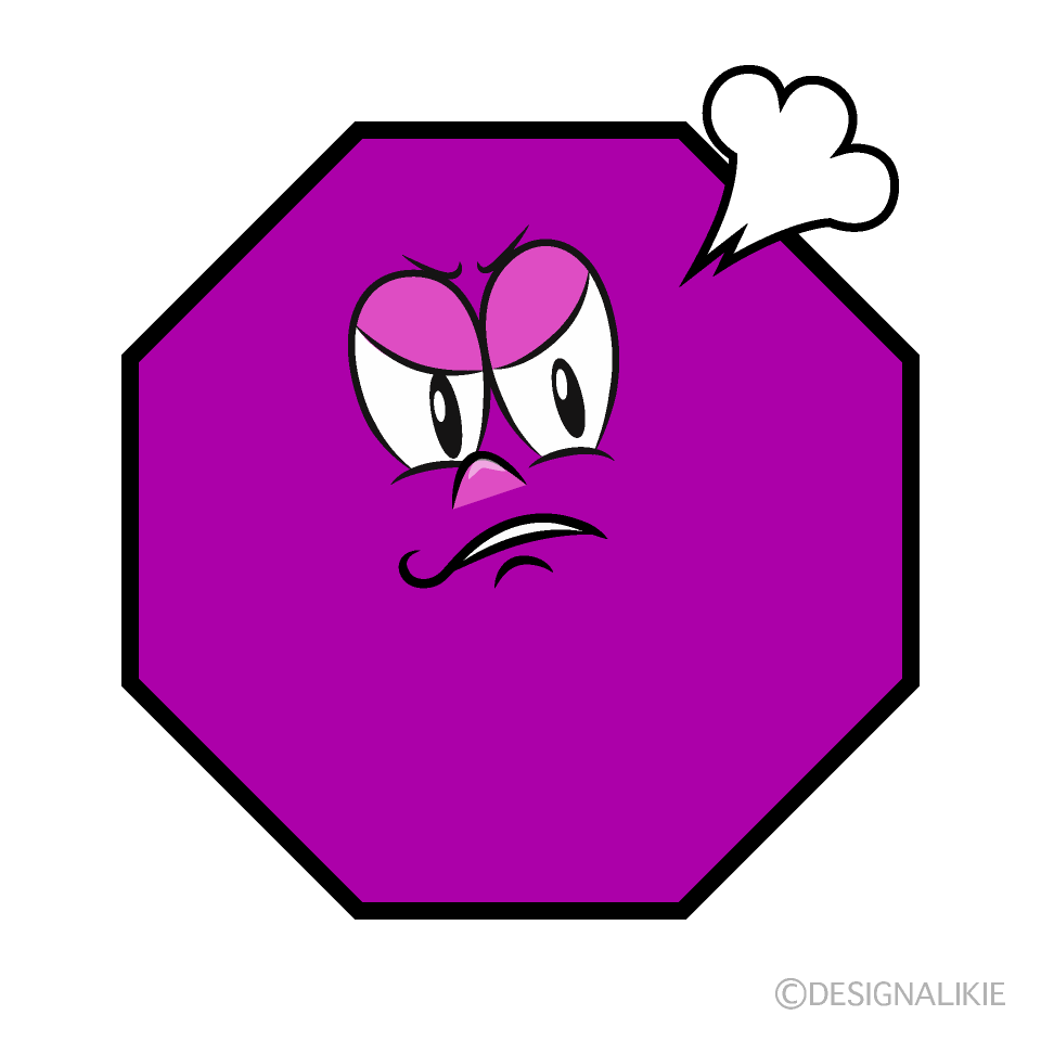 Octágono Enojado Animado
