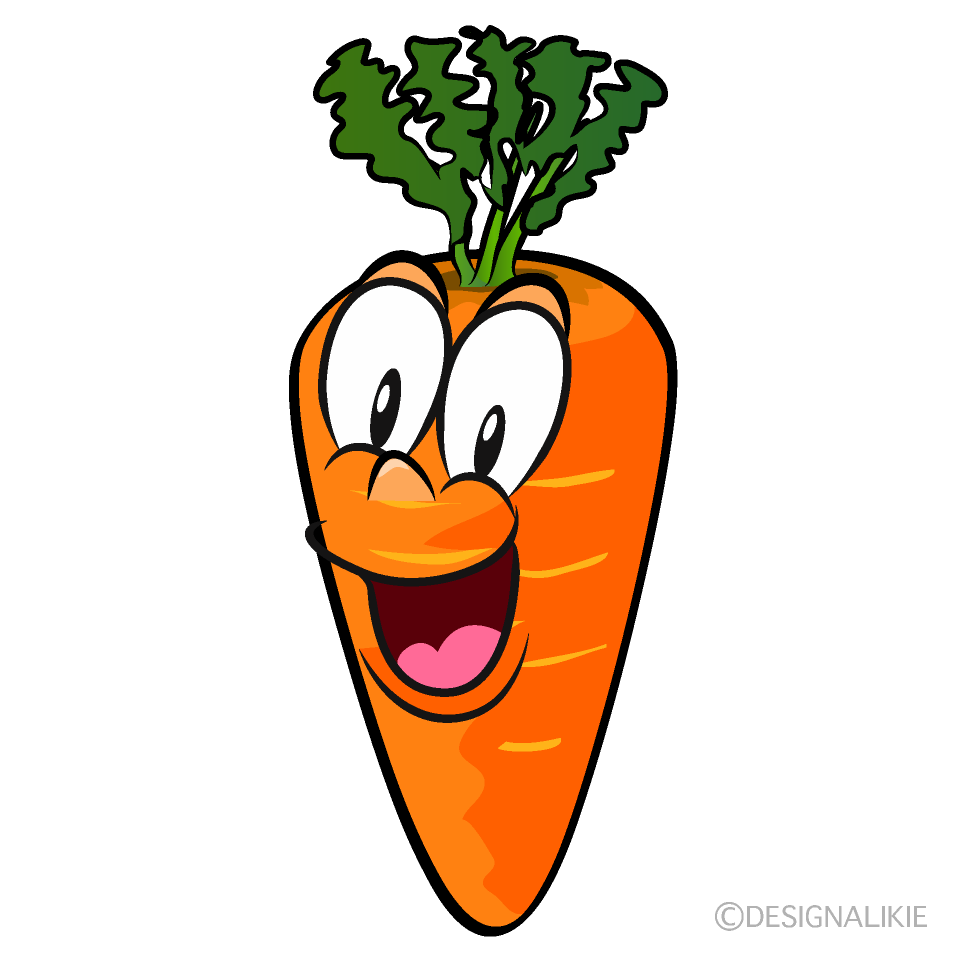 Surprising Carrot Cartoon Character Image