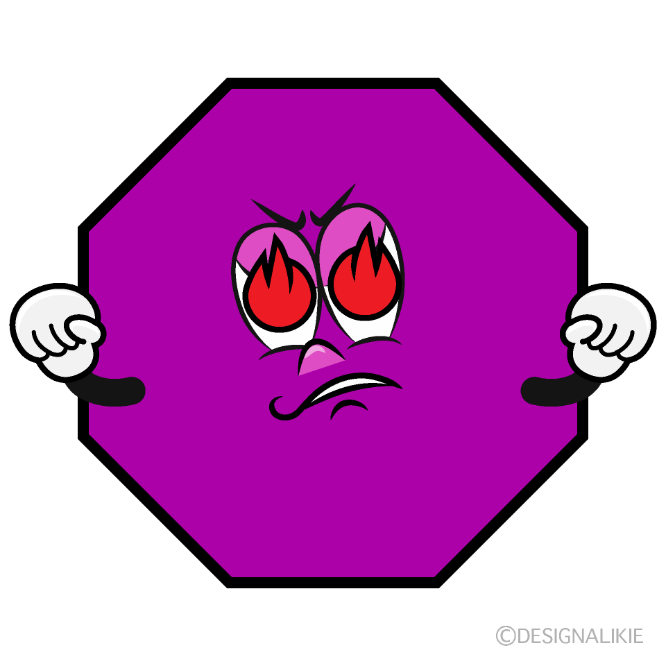 Enthusiasm Octagon Cartoon Character Image