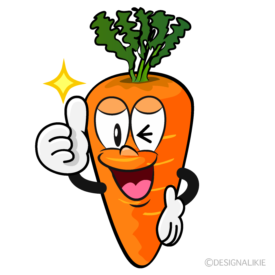 Depressed Carrot Cartoon Character Image