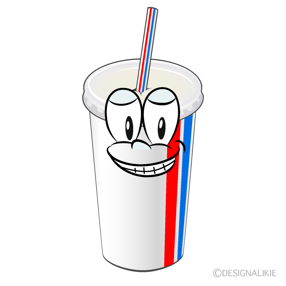 Grinning Juice Cartoon Character Image