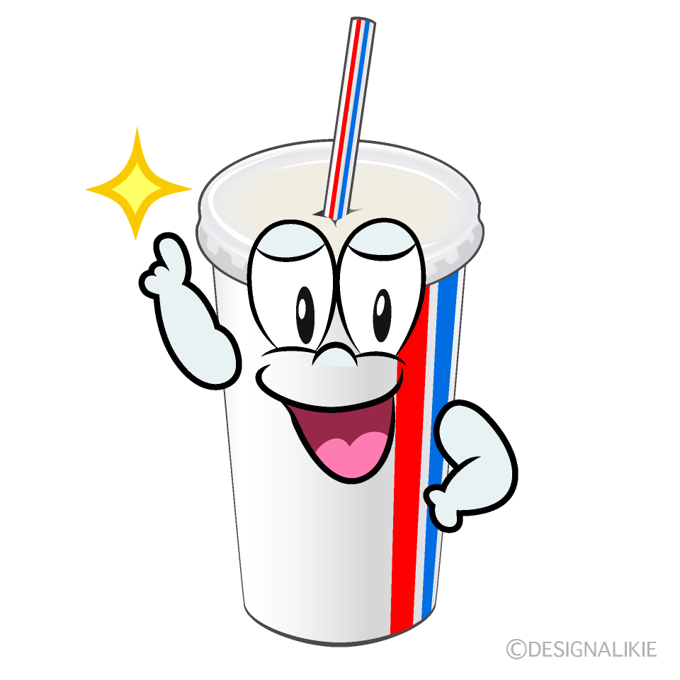 Posing Juice Cartoon Character Image