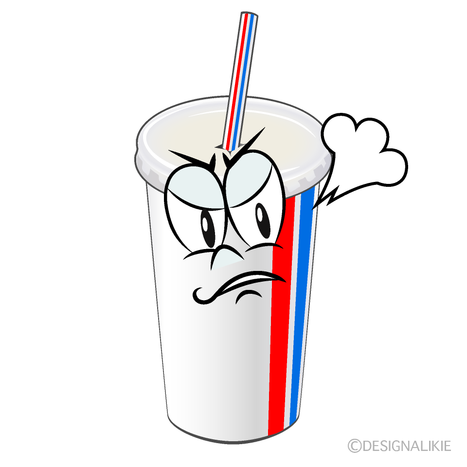 Angry Juice Cartoon Character Image