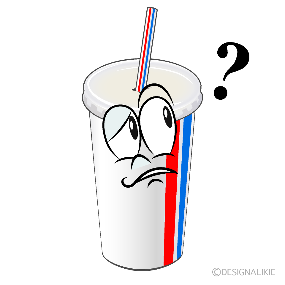 Thinking Juice Cartoon Character Image
