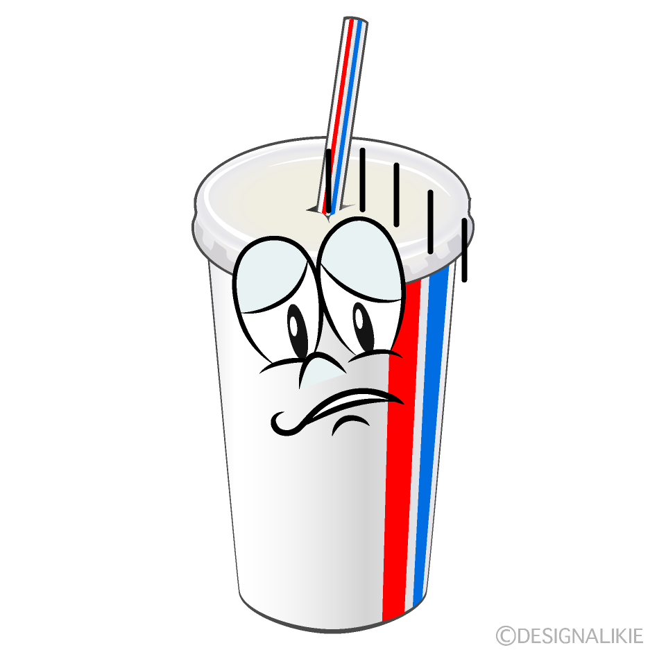 Depressed Juice Cartoon Character Image