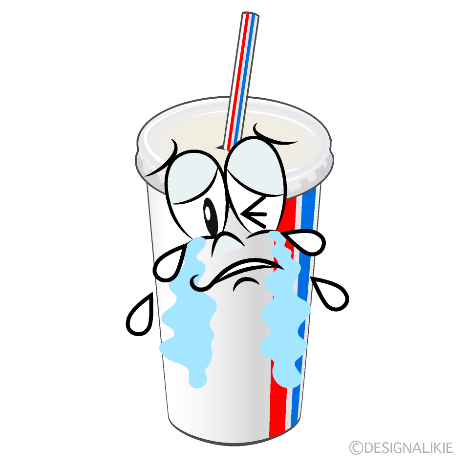 Crying Juice Cartoon Character Image