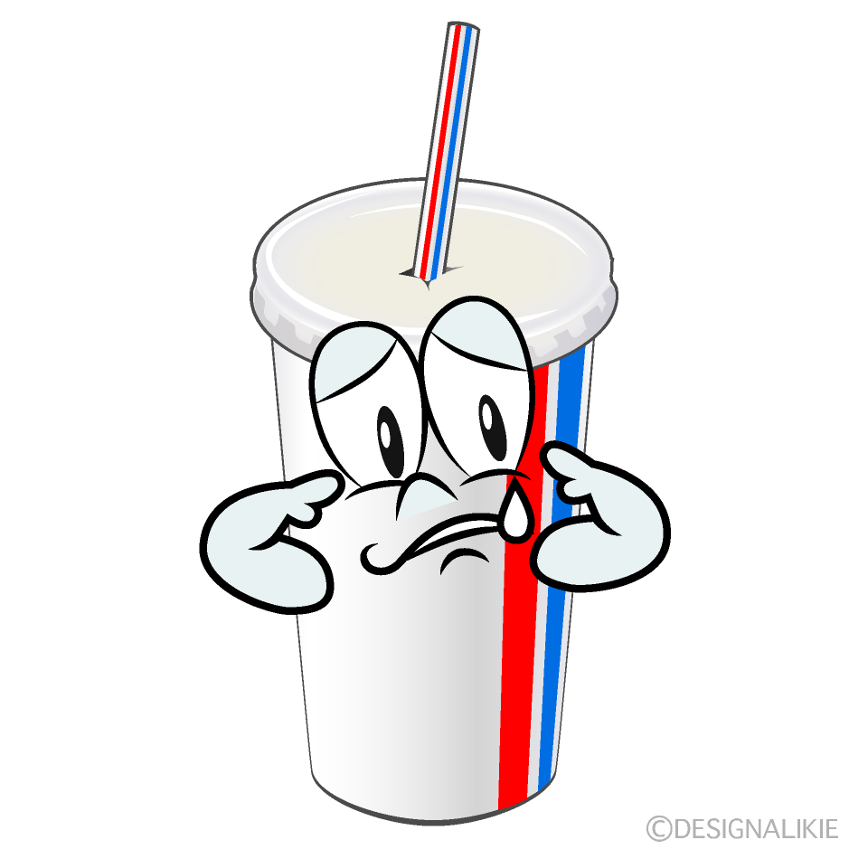 Sad Juice Cartoon Character Image
