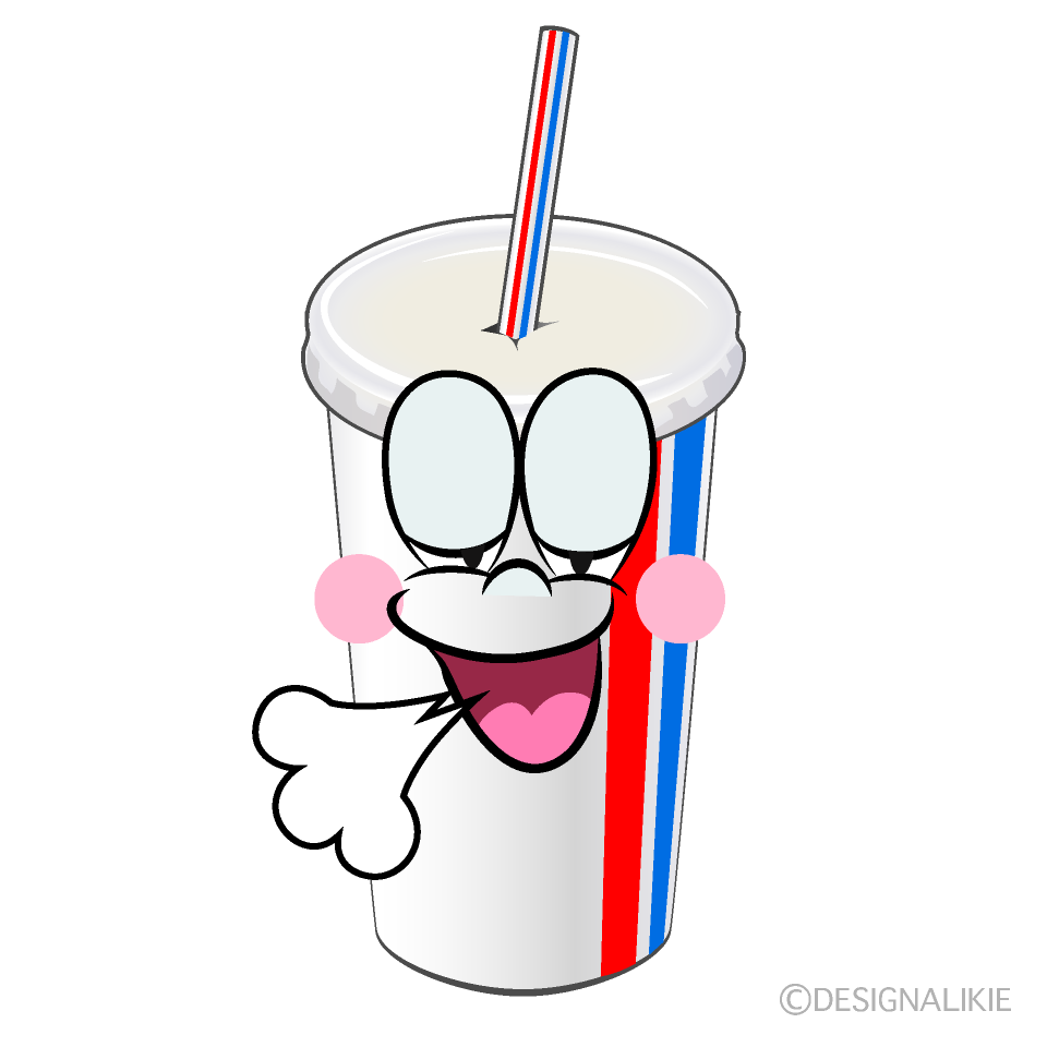 Relaxing Juice Cartoon Character Image
