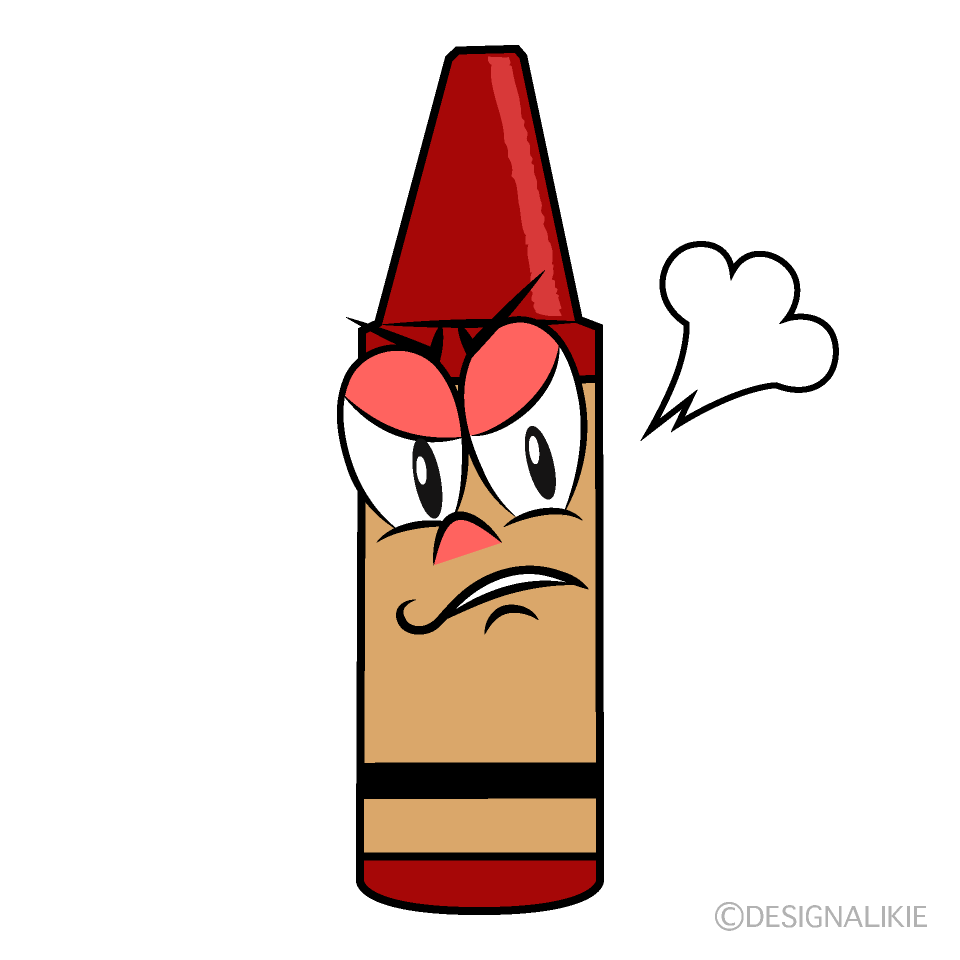 Crayón Enojado Animado
