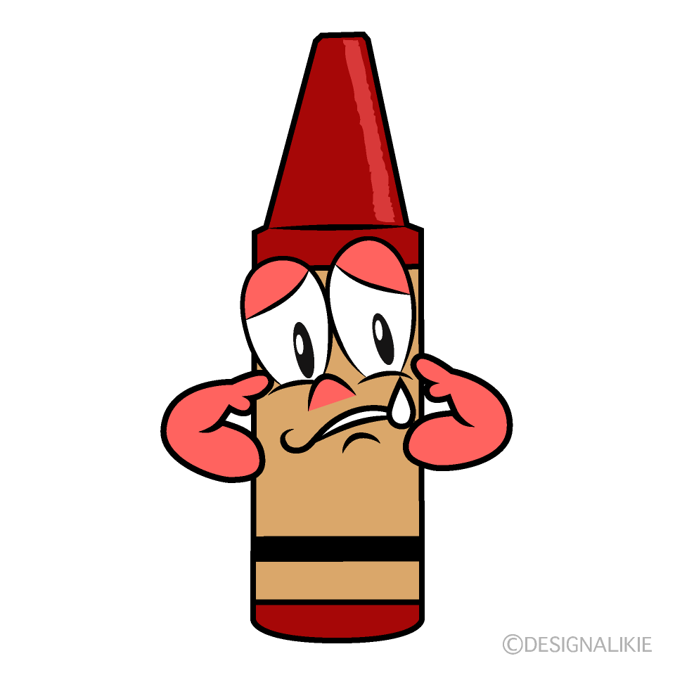 Crayón Triste Animado