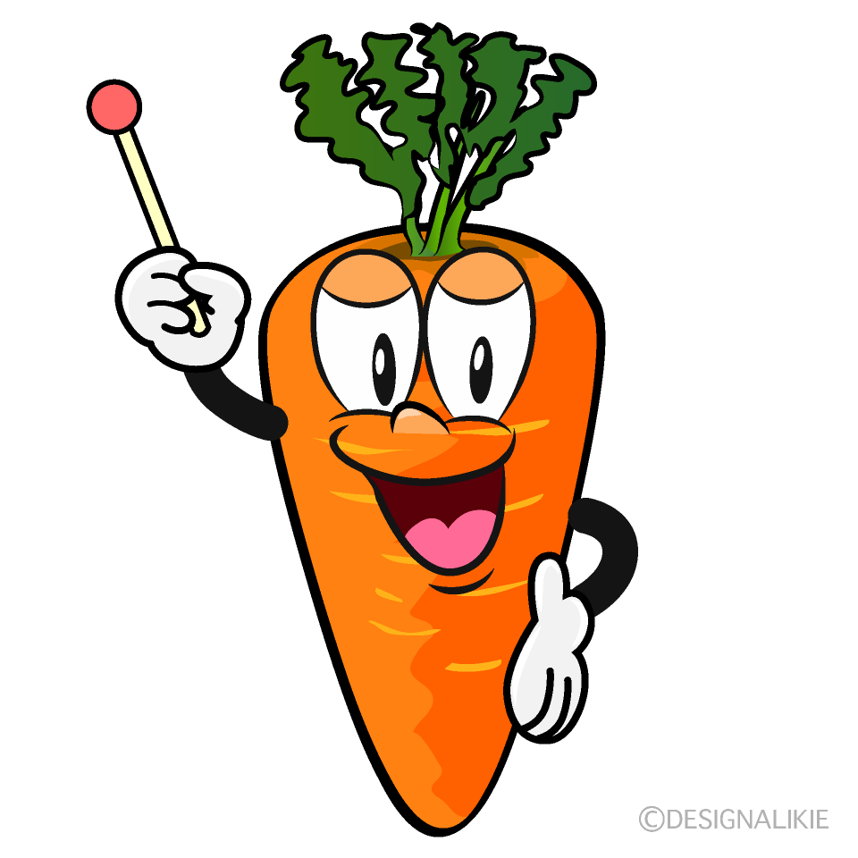Speaking Carrot Cartoon Character Image