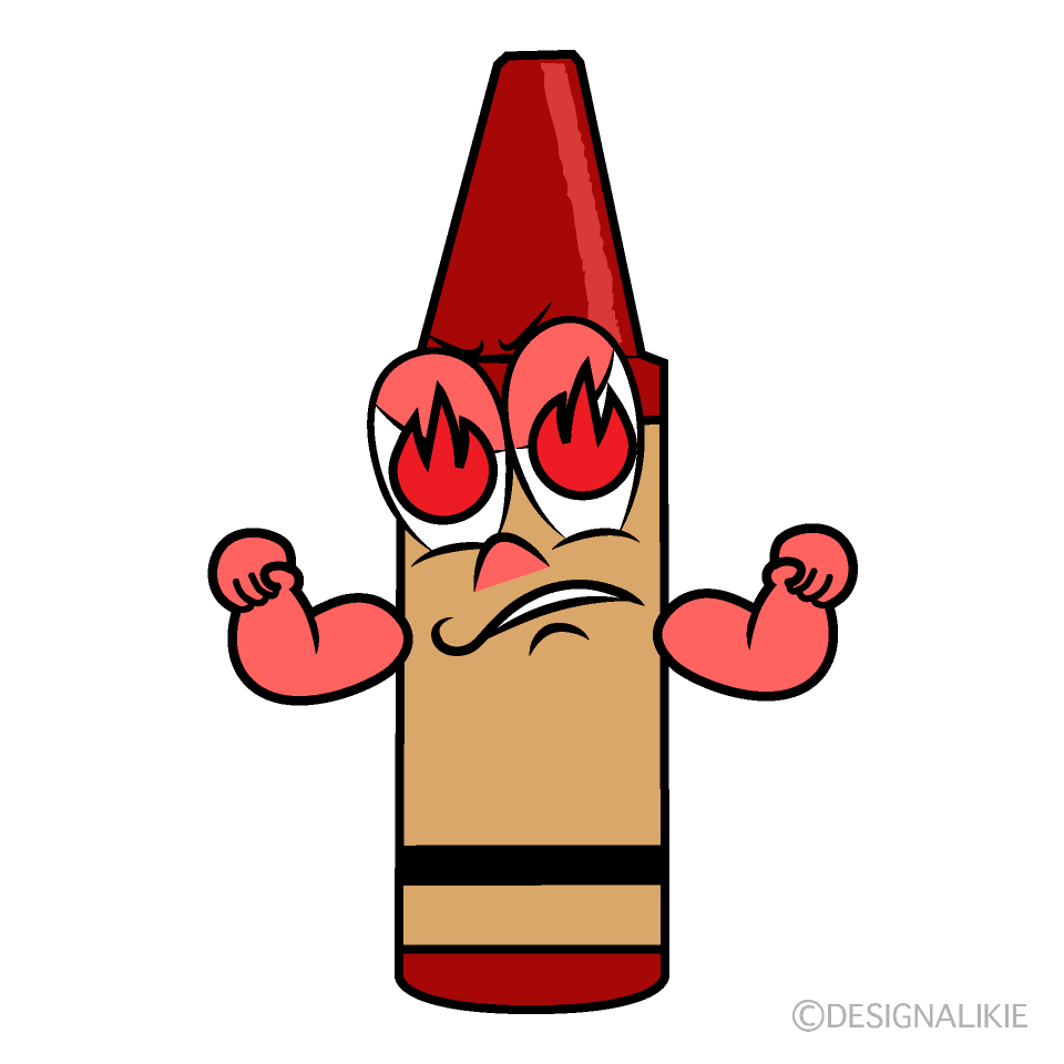 Crayón Entusiasmado Animado