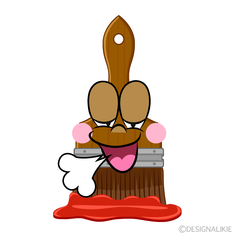 Relaxing Art Brush Cartoon Character Image
