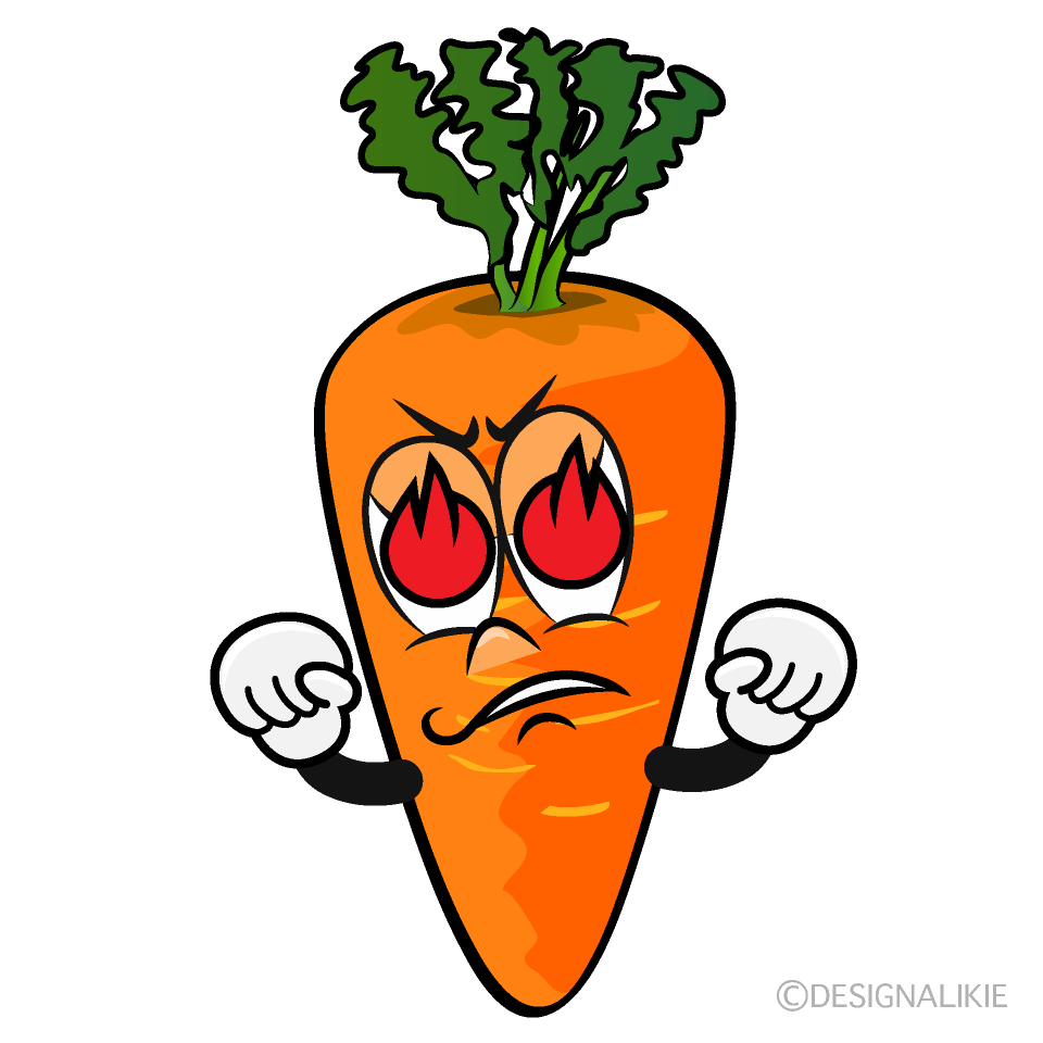 Enthusiasm Carrot Cartoon Character Image