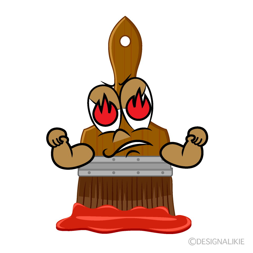 Enthusiasm Art Brush Cartoon Character Image