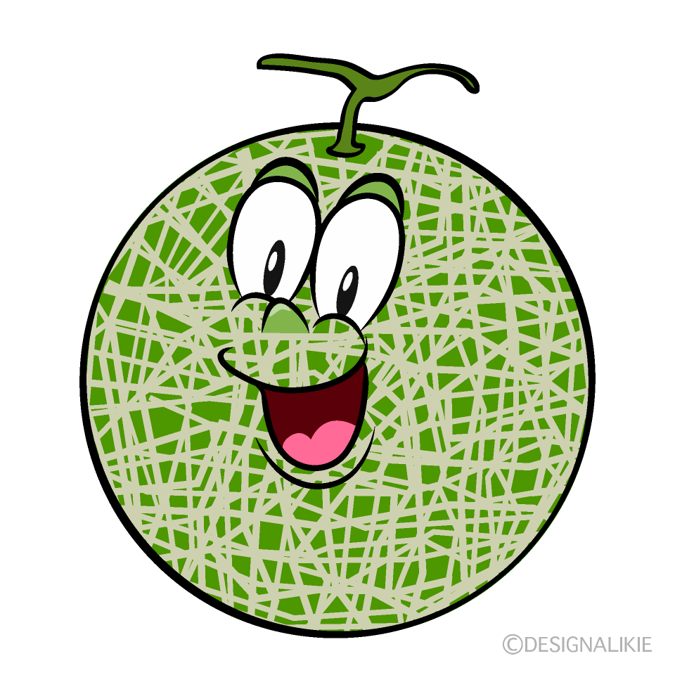 Surprising Melon Cartoon Character Image