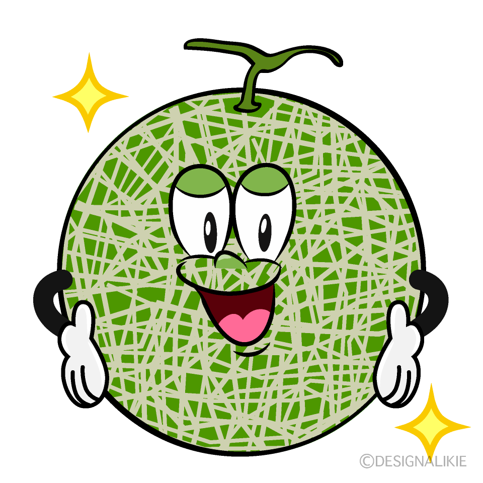 Glitter Melon Cartoon Character Image