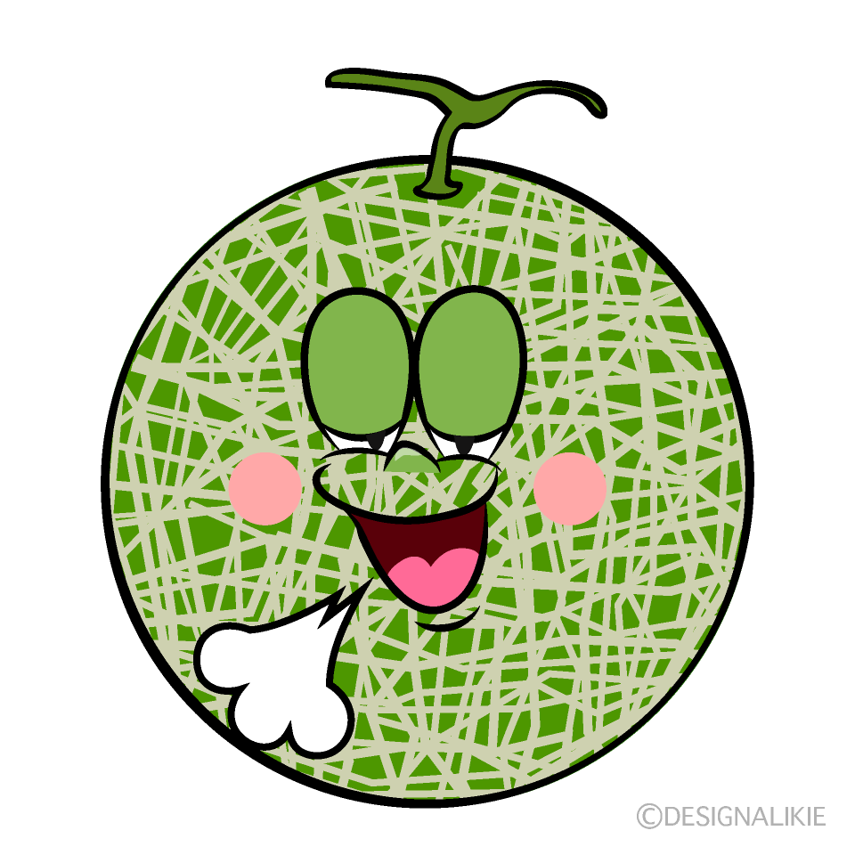 Relaxing Melon Cartoon Character Image