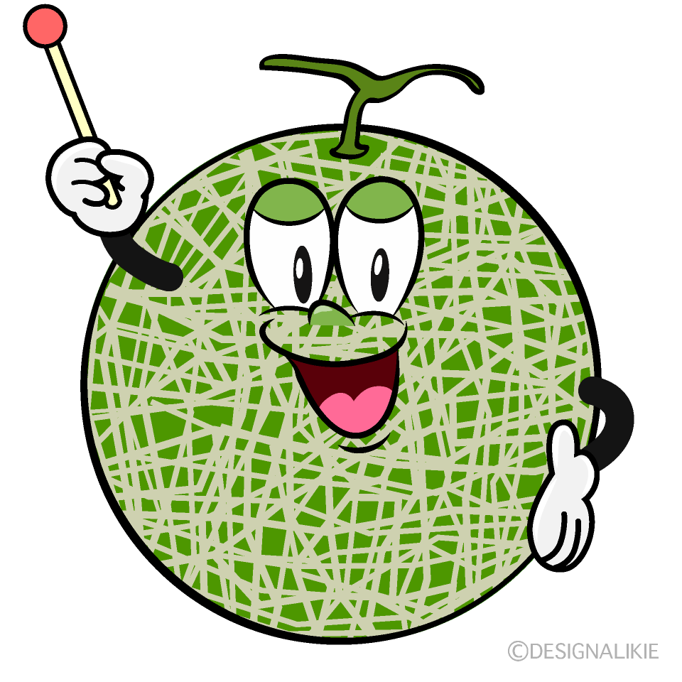 Speaking Melon Cartoon Character Image