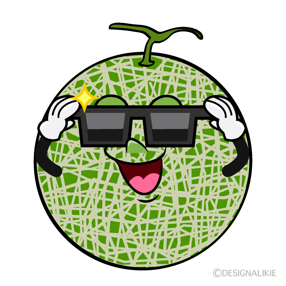 Cool Melon Cartoon Character Image