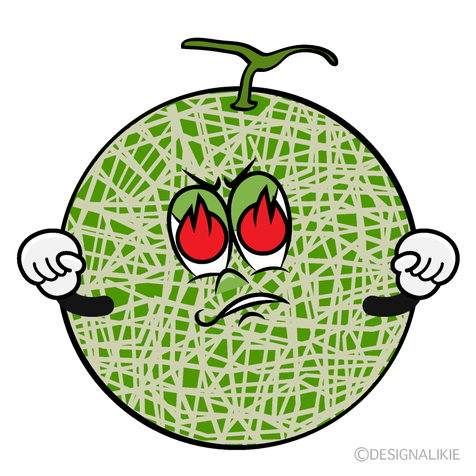 Enthusiasm Melon Cartoon Character Image