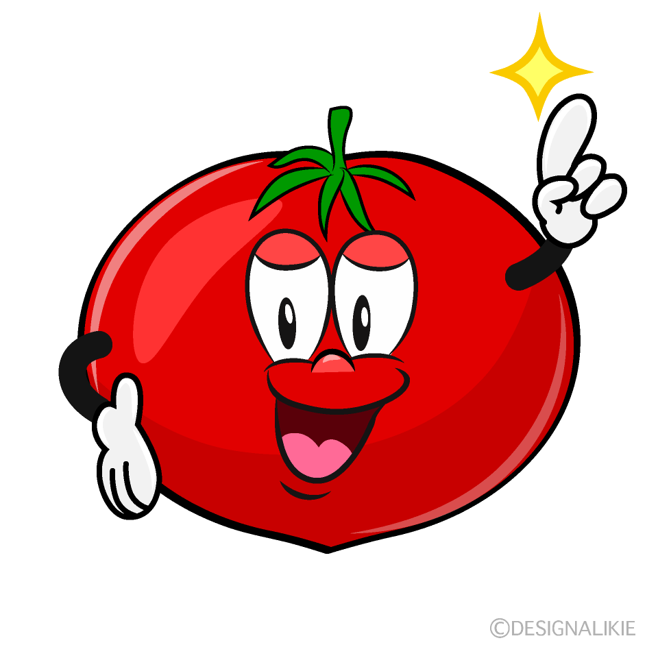 Posing Tomato Cartoon Character Image
