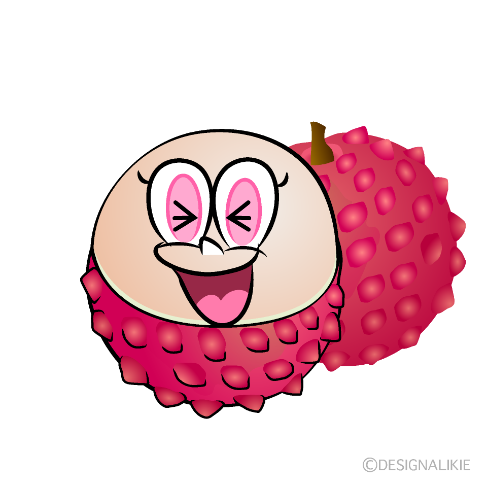 Laughing Lychee Cartoon Character Image